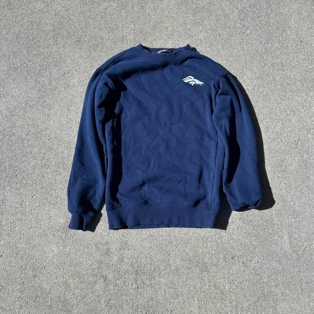 Signature Dark Blue Crewneck Sweater